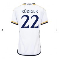 Dámy Fotbalový dres Real Madrid Antonio Rudiger #22 2023-24 Domácí Krátký Rukáv